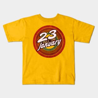 23 January Kids T-Shirt